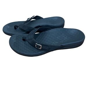 Vionic Women's Patty Classic Black Sandals 8 Comfort Arch Support